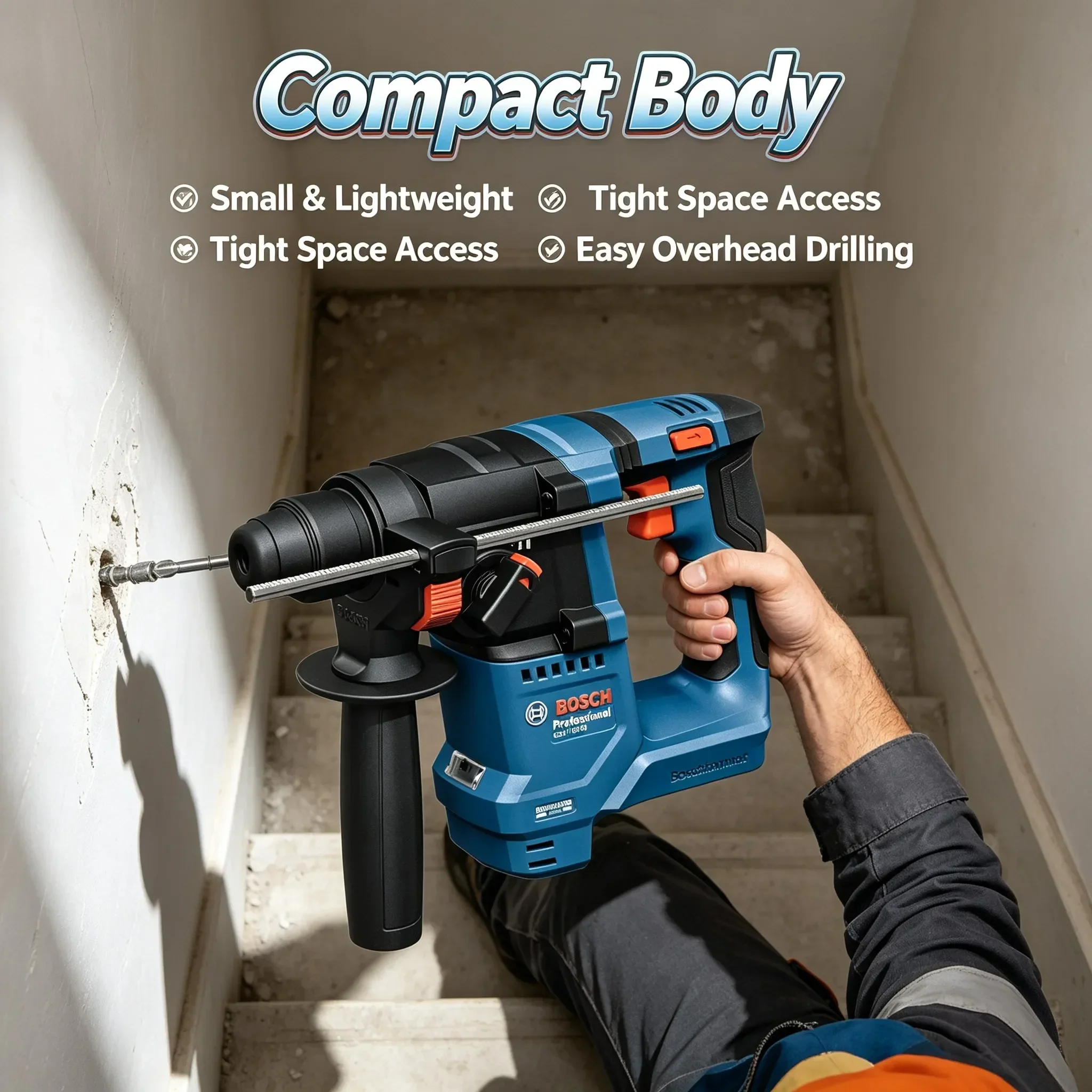 BOSCH GBH 18V-18 Cordless Rota - огляд і ціна Power Tools Professional