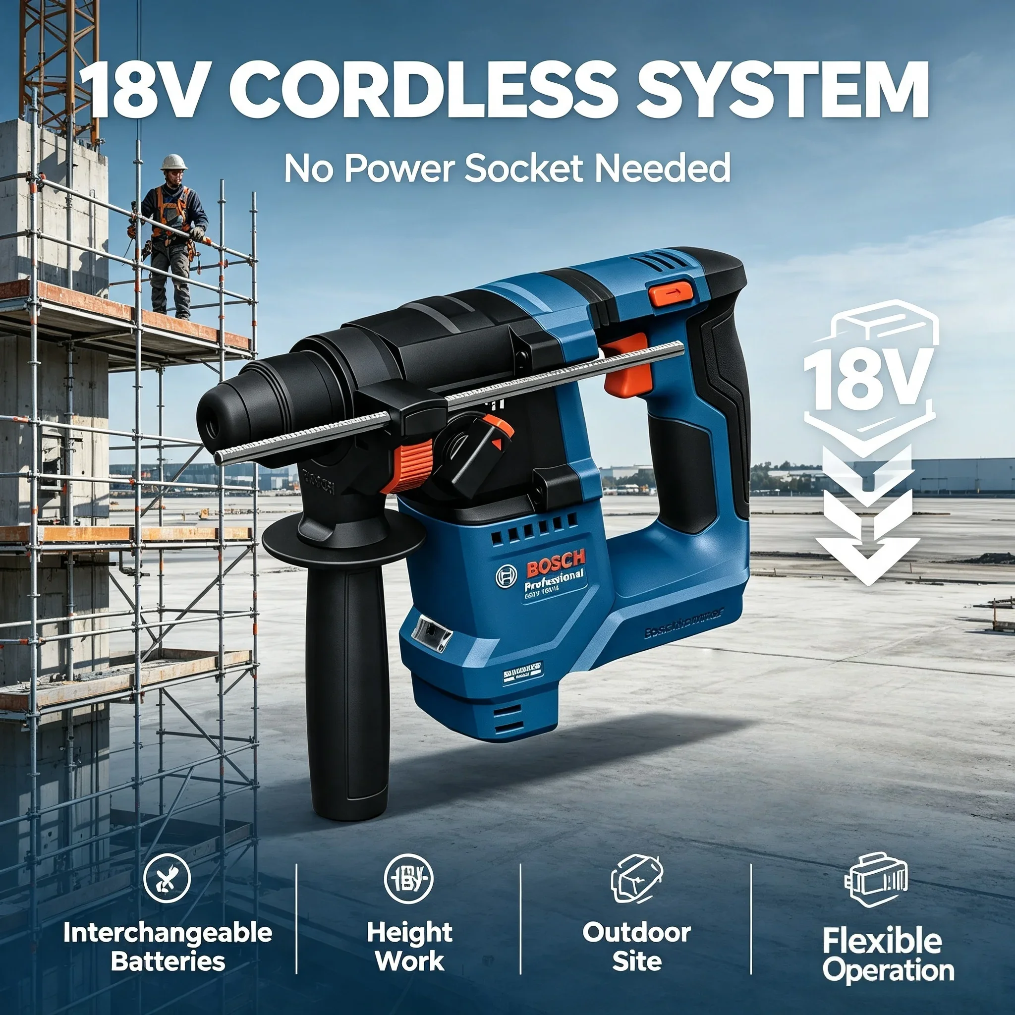 Bosch GBH 18V-18 18V Brushless - огляд і ціна Power Tools Professional
